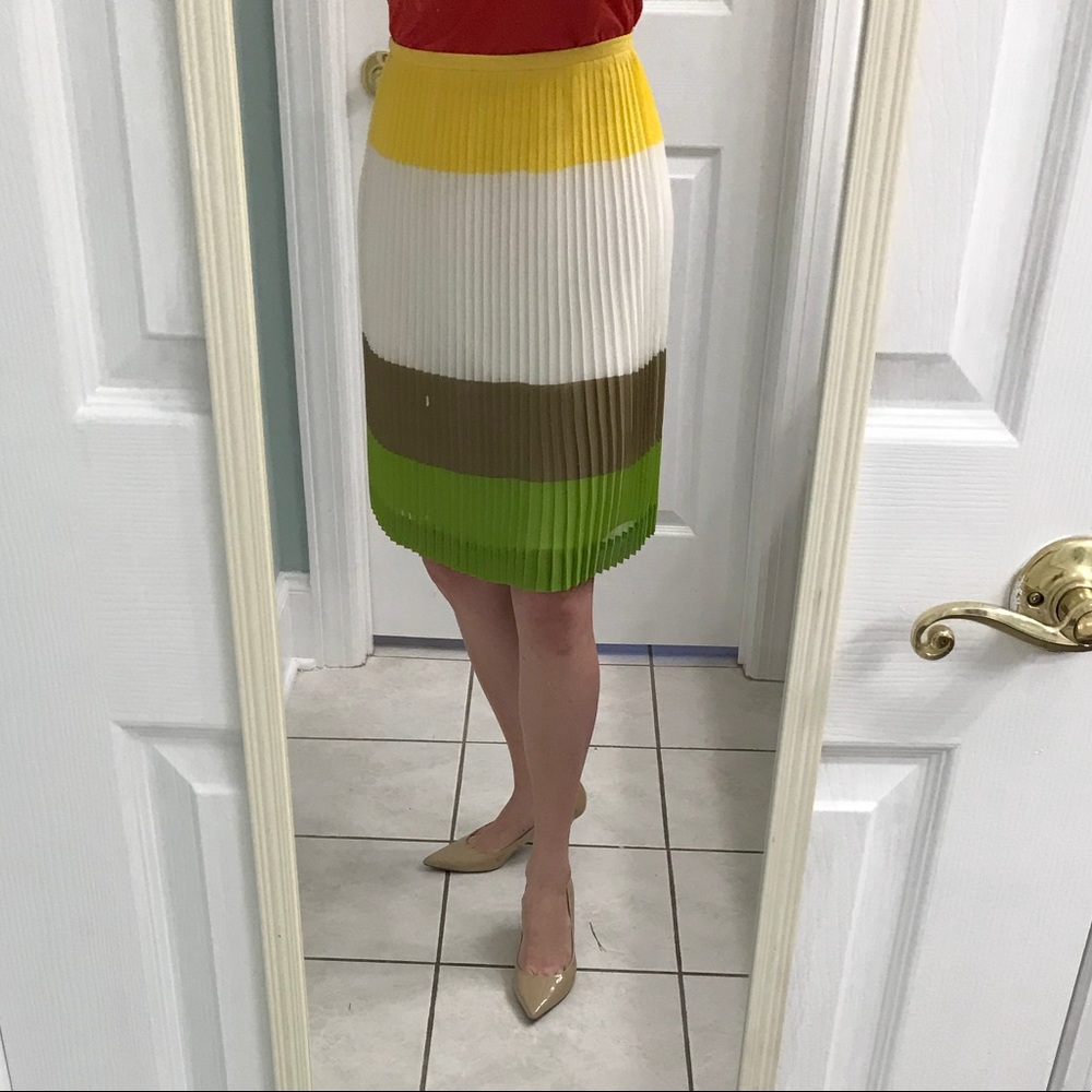 MAKE ME AN OFFER ;) Never Worn Color Block Skirt